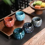 Coffret 5 tasses céramique japonaise Seiryū