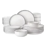 Set de vaisselle 24 pièces Luna Blanche