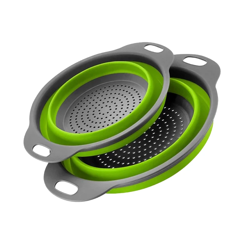 Lot de 2 Passoires Pliables en Silicone