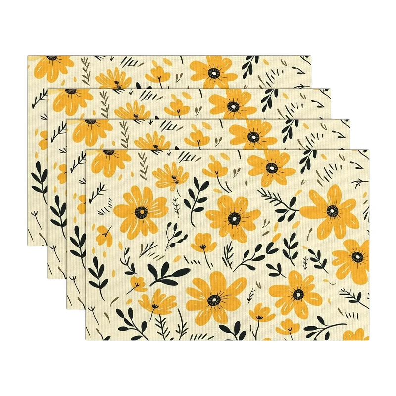 Sets de table Fleurs Dorées - 30x40cm
