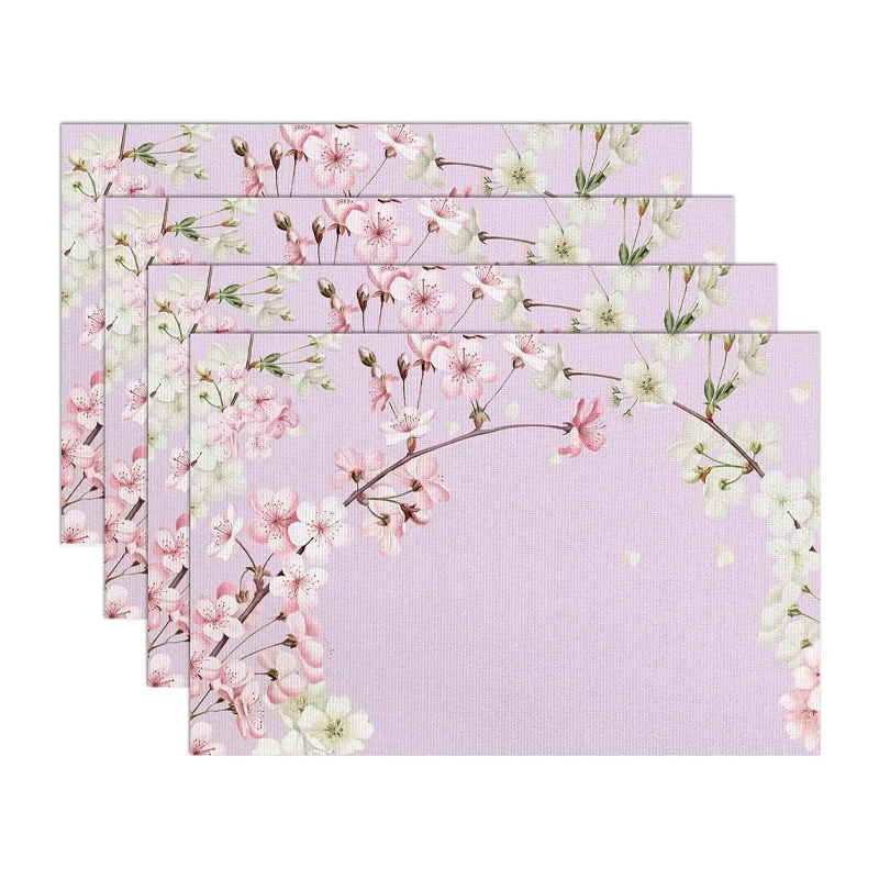 Sets de table Fleurs de Cerisier Rose - 30x40cm