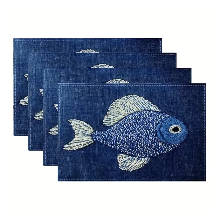 Sets de table Poisson Indigo Japon