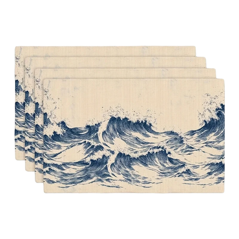 Sets de table Vague Hokusai Japon - 30x45cm